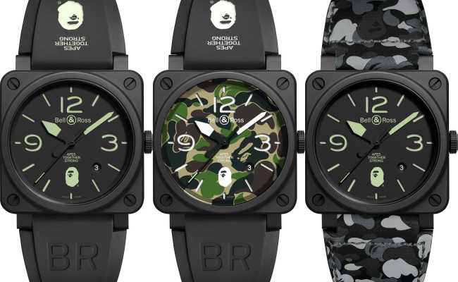 Bathing ape clearance bell & ross